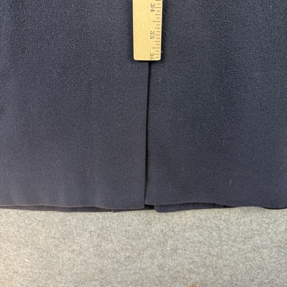 Vintage Karamai 100% Cashmere Overcoat Dark Navy Mens 44 Union Made Top Coat - Picture 12 of 13